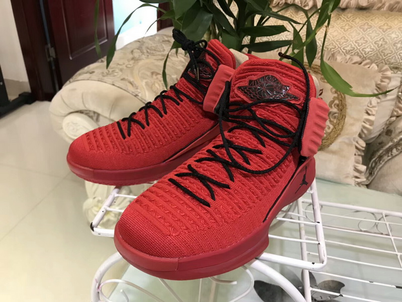 Authentic Air Jordan XXXII “Flame red” 